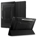 Spigen Rugged Armor Pro Hülle Entwickelt für Samsung Galaxy Tab S10 Ultra (2024) / S9 Ultra (2023) / S8 Ultra (2022) - Schwarz