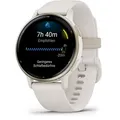 Garmin Vivoactive 5 Elfenbein/Cremegold Smartwatch (Herzfrequenzmessung)