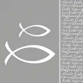 20 Servietten Kommunion"Glaube Fisch silber*Taufe*Konfirmation 33x33 Ichthys