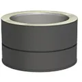 Jeremias DW-BLACK Übergang EW-DWECO mit Integriertem Wandfutter, gerade für FERRO Edelstahl matt schwarz Ø 180 mm