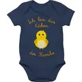 Shirtracer Shirtbody Küken der Familie Sprüche Baby blau 3/6 Monate