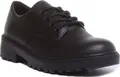 Geox J Casey Atmungsaktive K derschuhe zum Schnüren Schwarz  – 11.5 Vereinigtes Königreich / Schwarz