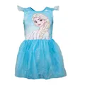 Disney Die ELSA Kinder Tüllkleid Sommerkleid Kleid 104-134 Mädchen, Bekleidungsgröße: 128/134, Farbe: Blau