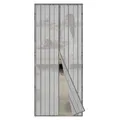 Sekey 100 x 220 cm Magnet Fliegengitter Tür Vorhang für Holz, Eisen, Aluminium Türen und Balkon. Einfache Installation Weiß