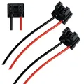 L & P Car Design 2x H7 Lampen Stecker Fassung Sockel Lampenfassung Lampensockel Lampenstecker PX26d mit Kabel für Lampen Glühlampen Glühbirnen