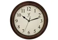 Holzwerk Wanduhr Vintage Retro Designer Quarzwanduhr (Nahezu lautloses Uhrwerk, analog, 35 cm)