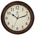 Holzwerk RADEBURG Holz Wanduhr Vintage Retro  30 cm Ø Designer Quarz Wand Uhr