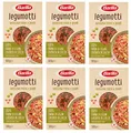 6x Barilla Legumotti Lenticchie Rosse e Piselli Rote Linsen und Erbsen Reich an Eiweiß und Ballaststoffen Glutenfrei 300g