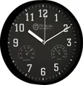 Wanduhr Thermometer Hygrometer 250 mm Küchenuhr Wohnzimmer Luftfeuchtigkeit Temperaturanzeige Analog Bürouhr Moderne Wanduhr