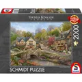 Schmidt Spiele Thomas Kinkade Studios: Sommer in Cobblestone Village, Puzzle