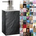 Seifenspender | viele schöne Seifenspender zur Auswahl | modernes, stylisches Design | Blickfang für jedes Badezimmer (Granit)