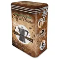 Nostalgic-Art Retro Kaffeedose, 1,3 l, Coffee House – Geschenk-Idee für Kaffee-Fans, Blech-Dose mit Aromadeckel, Vintage Design, Kaffee-Deko
