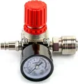 Druckregler für Luftkompressor, 1/4 Zoll  Standard mit 175PSI 12Bar Manometer