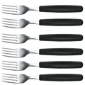 VICTORINOX Gabeln Tafelgabeln schwarz, silber 5.1543