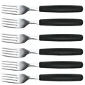 VICTORINOX Gabeln Tafelgabeln schwarz, silber
