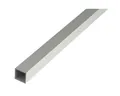 Alberts Profil Alberts 471644 Vierkantrohr, Aluminium, silberfarbig eloxiert, 1000 x, Alberts Vierkantrohr Aluminiumrohr Quadratrohr Hohlprofil Alu Rohr 100