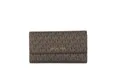 Michael Kors Jet Set Damen Reisebrieftasche groß dreifach klappbar, Braun, Large, Geldbörse mit 3 Klappen