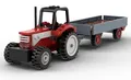 Kiddicraft KC1110 Großer Schlepper Anhänger 211 Teile 2 Figuren Bauernhof