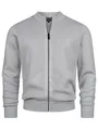 Indicode Herren INLaos Strickjacke mit Rundhalsausschnitt & Reißverschluss | Cardigan für Männer Lt Grey Mix, L