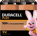 100 Duracell Plus 9V Block Alkaline 100% Life guaranteed Batterien 4er Karton