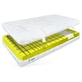 Kaltschaummatratze Terramed Visco 9 Zonen Matratze Visco-Schulterzone bester Kaltschaum, Matratzen Perfekt, 24 cm hoch, (Patentierte Würfelschnitt Technik, optimale Anpassung), hohes Raumgewicht und Visco - Schulterzone weiß 90 cm x 200 cm x 24 cm
