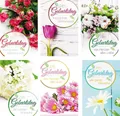 100 Glückwunschkarten zum Geburtstag Blumen 51-3170 Geburtstagskarte Grußkarte