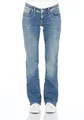 LTB Jeans Damen Jeans Bootcut Valerie - Low Waist Damen Bootcut Jeans mit Reißverschluss - Valerie Mandy WASH Jeanshose in Blau 33W / 30L