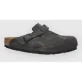 Birkenstock Boston Suede Leather Sandalen velvet grey Gr. 39