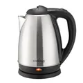 LEHMANN Elektrischer Wasserkocher Edelstahl, 2200W, 1,8 L, Schnelles Aufheizen, 360° Basis, Abschaltautomatik, Überhitzungsschutz, BPA-Frei, für Babynahrung, Tee und Kaffee, Silber