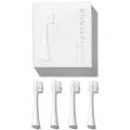 Wondersmile Ersatzbürsten Schallzahnbürste (Soft, All White, 4er Pack) - Bürstenköpfe für Wondersmile Schallzahnbürste