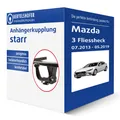 Auto Hak Anhängerkupplung starr für MAZDA 3 Fliessheck Typ BM AHK