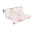 A.S. Création Kinderzimmer-Tapete Lilly & Luis - Strapazierfähige Vliestapete in Prinzessin-Optik - 10,05 m x 0,53 m - Beige, Creme, Rosa – 771301