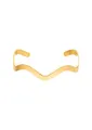 Purelei Abstract Wave Ring Damen (Gold) – Verstellbarer Damenring aus langlebigem Edelstahl (14K vergoldet) – Wasserfeste Ringe – Schmuck für deinen individuellen Look