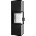 Kaminofen Hitze SIGA 6,5 kW – moderner Eckkaminofen mit  Effizienz, externe Luftzufuhr & große Sichtscheibe Türgriff Rechts