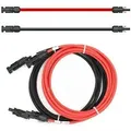 Verlängerungskabel 4mm2 Beidseitig Kompatibel Mit Mc4 Solarkabel Rot / Schwarz Inkl. Stecker 2 X 20m