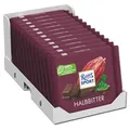 (15,35€/1kg) Ritter Sport Halbbitter, Schokolade, 12 Tafeln je 100g