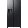 Samsung RS80F65KDFEF Side by Side Wassertank, No Frost+, Premium Black Steel - Grau