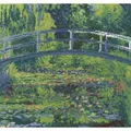 DMC Kreuzstich-Set "Seerosenteich mit japanischer Brücke" nach Claude Monet, 30x