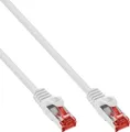 InLine Patchkabel S/FTP PiMf Cat.6 250 MHz PVC Kupfer weiß 2m 2 m SSTP-Kabel CAT 6 geformt (76402W)