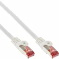 InLine® Patchkabel S/FTP (PiMf) Cat.6 250MHz PVC Kupfer weiß 2m