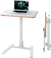 Schreibtisch Leitz Ergo Compact, rechteckig, Sitz-/Stehfunktion, höhenverstellbar, zusammenklappbar, tragbar, B 650 x T 470 x H 740-1090 mm, weiß 666507