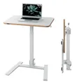 Leitz Ergo Klappbarer und höhenverstellbarer Schreibtisch, Kompaktes Stehpult mit Tragegriff, Ergonomischer Arbeitsplatz für das Home Office, Belastbar bis 20 kg, 65 x 48 cm, Weiß, 65880001