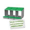 Meine Hennen Hühner Legenest/Abrollnest aus robustem Kunststoff zur Wandmontage, erschafft einen sicheren Sammelbereich für gelegte Eier, mit integrierter Klappe, LxHxB 51,5 x 46,5 x 84,5 cm