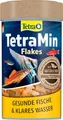 TetraMin Flakes - Fischfutter in Flockenform für alle Zierfische, ausgewogene Mischung für gesunde Fische und klares Wasser, 100 ml Dose