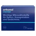 Orthomol Mental - für Gehirn, Konzentration und Gedächtnis - mit Pantothensäure und Omega-3-Fettsäuren - Granulat/Kapseln, 15 St. Tagesportionen