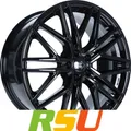 4x 1000 Miglia MM1023 gloss black 8x19" ET33 LK5 110 ML 65.1 Alufelgen 19 Zoll