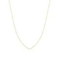 Xenox Halskette Damen Pearl Sea Silber 18k Vergoldet 45 cm XS91925G