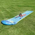 JOYIN 230in x 35,5in (584,2 x 90,2 cm) Wasserrutsche mit 1 Bodyboard, Sommerspielzeug mit eingebautem Sprinkler für Garten und Außen-Wasserspaß