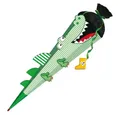 Roth Schultüte 3D Basteltüte Krokodil vom Nil, 80 cm, eckig, mit schwarzem Filzverschluss, Zuckertüte für Schulanfang