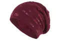 compagno Strickmütze (1-St) Damen Wintermütze mit Pailletten Warm gefüttert Beanie Mütze Haube